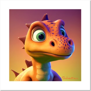 Baby Dinosaur Dino Bambino - Sebastian Posters and Art